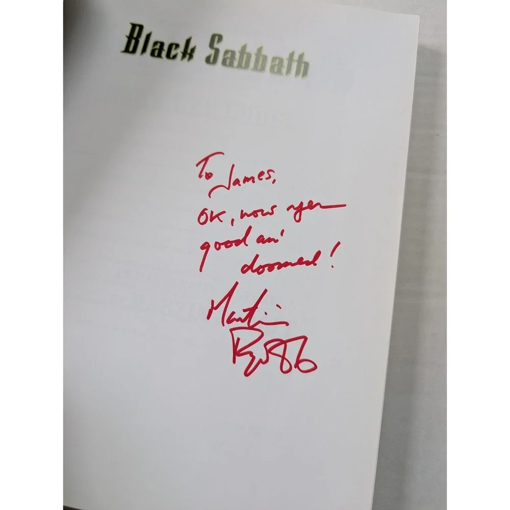 Black‎ Sabbath Doom Let Loose Book Martin Popoff SIGNED Illustrated History